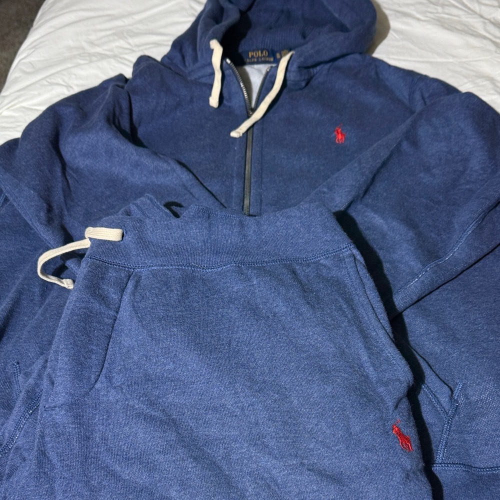 Polo by Ralph Lauren Navy Hoodie and Joggers